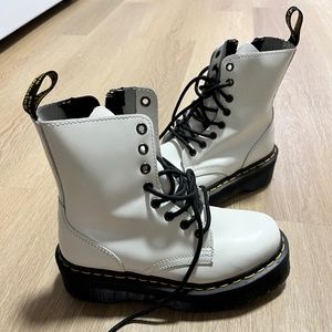 White Jadon Doc Martens